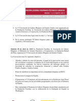 Nota de Prensa V CONVENCIÓN DE LÍDERES HISPANOS