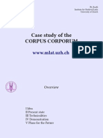 Philipp Roelli, Case Study of The Corpus Corporum