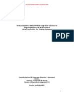 Metodologia de Análise Das Políticas Públicas Na Perspectiva Do DHAA