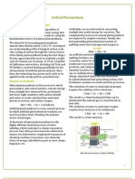 Artificial Photosynthesis Definition