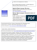 Raman Spectroscopic Characterization of Graphene