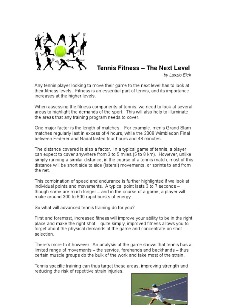 Tennis Fitness - The Next Level | PDF | Aerobic Exercise | Physical Fitness
