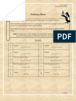 Menu Problems - Solving Quadratics