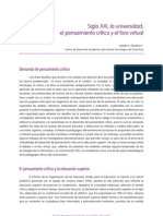 1fedorov - La Uniuversidad, El Pensamiento Cr+¡tico PDF