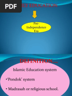 Early Education: Pre-Independence Era