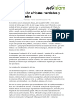 La Inmigracion Africana Verdades y Contraverdades