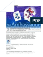 Ambassador Multi Linguagens - Conversor de formatos de bordados