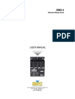 DMX-4 Dimmer/Relay Pack User Manual