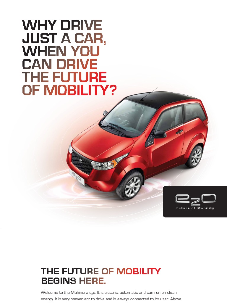 E 2 o Future of Mobility Brochure | PDF | Suspension (Vehicle ...