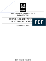 DNV-RP-C201-2002 Buckling Strength of Platted Structures