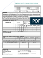 Gb Application Form for Corporate Internet Banking