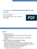 A Study of Corporate Insolvency Law in India - Kristin Van Zwieten