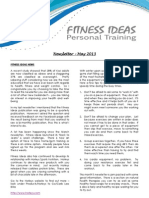 Fitness Ideas Newsletter - 1 May 2013