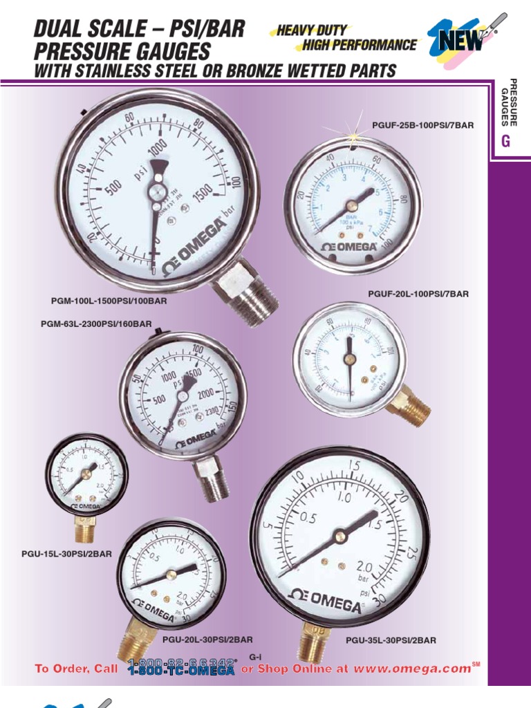 Pressure Gauges Catalogue PDF