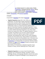 Language Literacy Language Acquisition Discourse Analysis Gender Translation Media Forensic Linguistics Lexicography