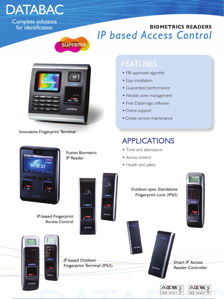 Biometric Access Control Solutions Guide | PDF | Computers