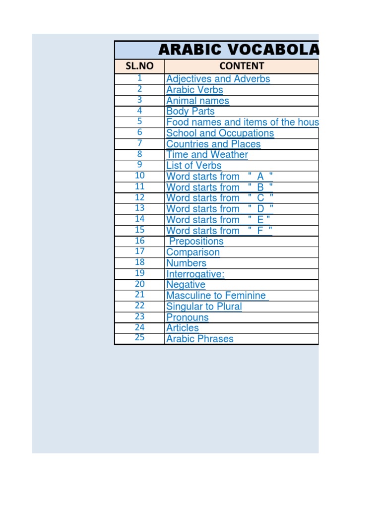 Arabic Dictionary PDF