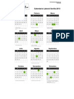 Calendario Laboral Sevilla 2013 PDF