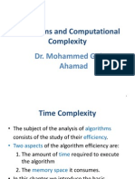 Algorithms and Computational Complexity Analysis