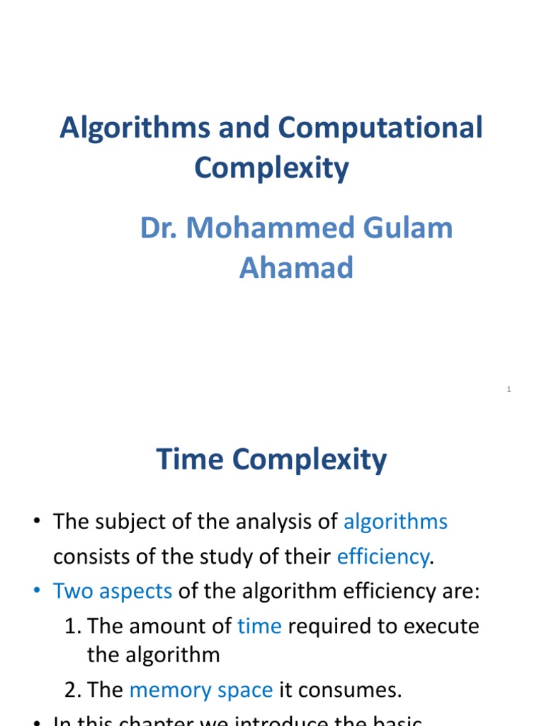 Dsa Complexity | Time Complexity | Computational Complexity Theory