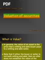 Valuation of Securities