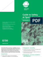 Guide To Safety at Sports Grounds - Summary of New Guidance