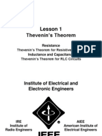 Lesson 1 Thevenin's Theorem