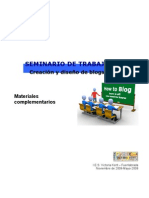 Seminario Blogs, Materiales Complementarios