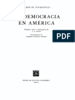 Lectura 77 TOCQUEVILLE, Alexis De, La Democracia en América (1835 y 1840)