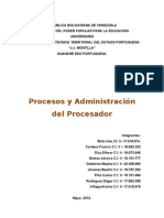 1er Grupo - Procesos y Administracion Del Procesador