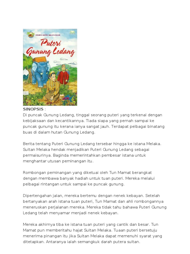 Sinopsis Puteri Gunung Ledang