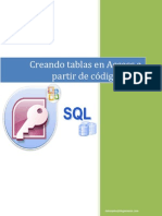 Creando Tablas en Microsoft Access A Partir de Codigos SQL