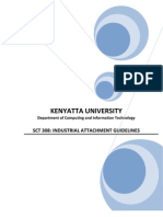 Kenyatta University: SCT 308: Industrial Attachment Guidelines