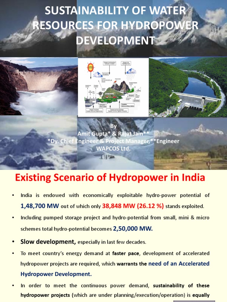 Sustainable Hydropower and Water Resources | PDF | Climate Change ...