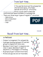 Alpha-Helices - Beta Strands/sheet - Beta Turns - Loops