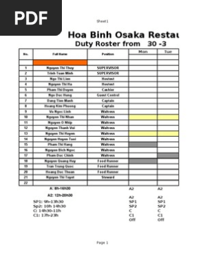Roster