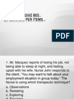 Group Quiz Bee on Psychiatric Nursing