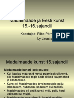 Madalmaade Ja Eesti Kunst 15.-16.saj.
