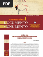 HISTÓRIA ORAL uma possibilidade metodologica qualitativa à pesquisa em serviço social