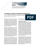 Creating a Culture of Patient Satisfaction
