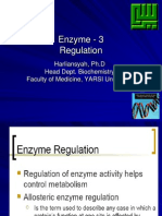 Enzyme - 3 Regulation: Harliansyah, PH.D Head Dept. Biochemistry Faculty of Medicine, YARSI University