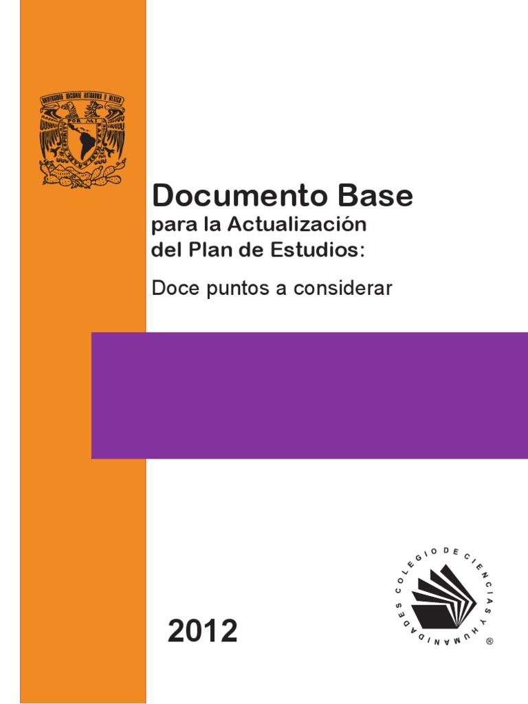 Actualización del Plan de Estudios CCH | PDF | Educación Secundaria ...