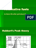 Alternative energy  Fuels