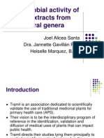 Antimicrobial Activity of Plant Extracts From Several Genera