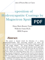 Deposition of Hydroxyapatite Coatings by Magnetron Sputtering