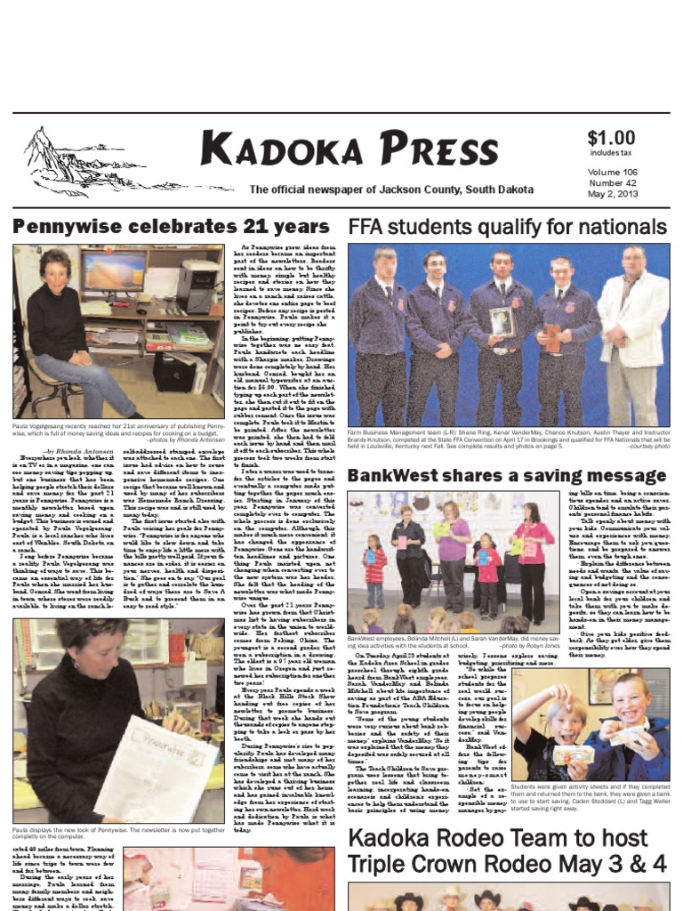 Kadoka Press, May 2, 2013 PDF Jesus Schools