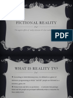 Fictional Reality: The Negative Effects of Reality Television & What Makes It Fictional