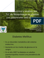 Perfil Químico y Análisis Por TLC de Fitoquímicos en Plantas Con Potencial Antidiabetes