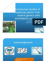 Phytochemical Studies of Medicinal Plants From Several Genera With Antidiabetic Activities