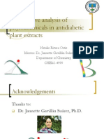 Quantitative Analysis of Phytochemicals in Antidiabetic Plant Extracts